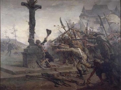 Death of Sauveur, Breton Hero by Edmond-Louis Dupain