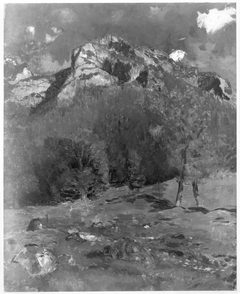 Der Eisberg bei Berchtesgaden von der Trübenbachtratte aus gesehen (Berglandschaft) by Carl Schuch