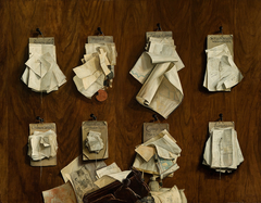 Documents on a wall by Cornelis Brisé