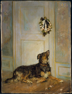 Dog in Mourning by Henry Bacon