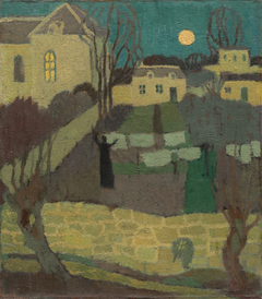 Drying the Linen, or Moonrise at the Priory by Maurice Denis