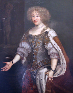 Duchess Magdalena Sibylla of Württemberg in a gala dress by David Klöcker Ehrenstrahl