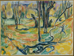 Elm Forest in Autumn by Edvard Munch