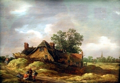 Farmyard by Jan van Goyen