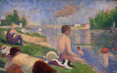 Final Study for "Bathers at Asnières" by Georges Seurat