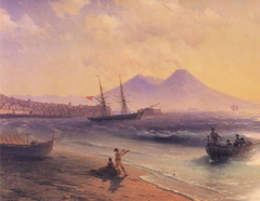 Fishermen Returning Near Naples by Ivan Ayvazovsky