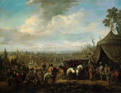 Flemish Town Sieged by the Spanish Soldiers by Johannes Lingelbach