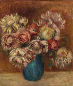 Flowers in a Green Vase (Fleurs dans un vase vert) by Auguste Renoir