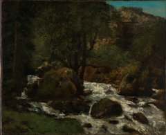 Forest Brook, Jura by Gustave Courbet