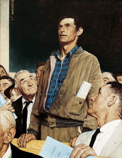 Four Freedoms: Freedom of Speech by Norman Rockwell