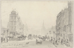 Gezicht in Oxfordstreet, Londen by Everhardus Koster