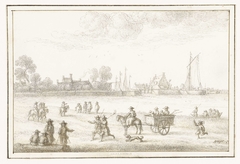 Gezicht op het dorp Harlebeeck by Gilles Neyts