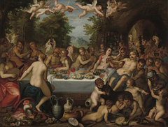 Göttermahl – Hochzeit von Bacchus und Ariadne (Kopie nach) by Hendrick van Balen