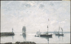 Harbor Entrance by Eugène Louis Boudin