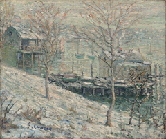 Harlem River Winter Scene by Ernest Lawson