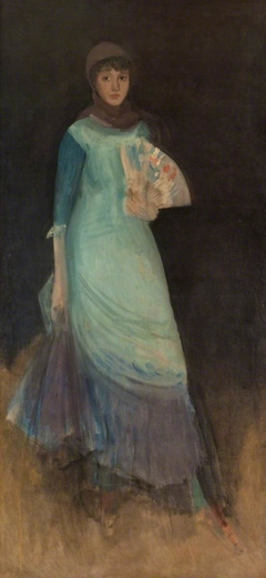 Harmony in Blue and Violet: Miss Finch c.1885  (oil) by James McNeill Whistler