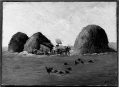 Haystacks by Helen M Knowlton