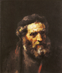 Head of a Bearded Old Man by Rembrandt