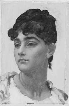 Head of an Italian Girl by Frederic Leighton
