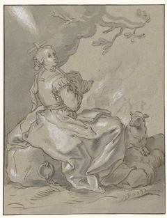 Heilige Agnes by Abraham Bloemaert