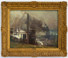 Henrich iron works near Hattingen by Eugen Bracht