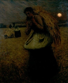 Henry Herbert La Thangue - Nightfall (The Gleaners) - ABDAG002490 by Henry Herbert La Thangue