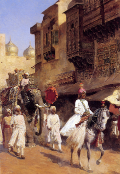 Indian Prince and Parade Ceremony by Edwin Lord Weeks