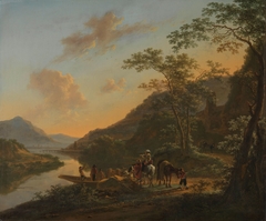 Italian Landscape with Ferry by Jan Both