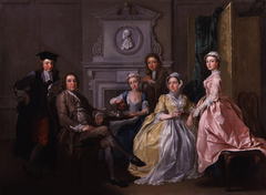 Jonathan Tyers and his family by Francis Hayman