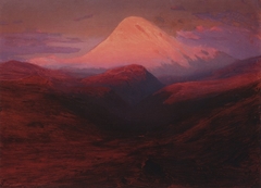 Kazbek in the evening by Arkhip Kuindzhi