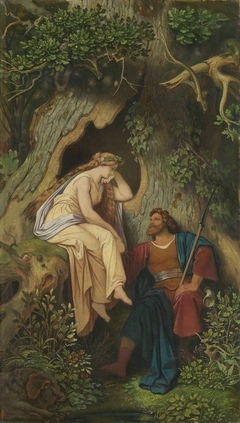 König Krokus und die Waldnymphe by Moritz von Schwind