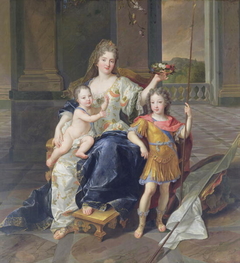 La Duchesse de La Ferté with the Duc de Bretagne and the Duc d’Anjou by François de Troy