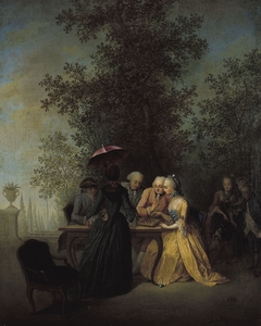 La Partie de dames by Michel-Barthélémy Ollivier