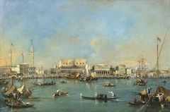 La Piazzetta et le quai des Esclavons by Francesco Guardi