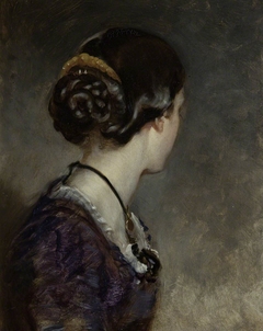 Lady Georgina Sophia Baillie-Hamilton, Lady Foley (1839-1928) (profile perdu) by possibly Henry Weigall