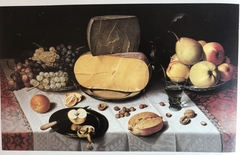 Laid Table with Cheese, Fruit and a Berkemeyer by Floris van Dyck