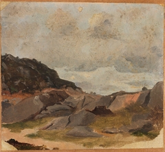 Landscape Study by Adolph Tidemand