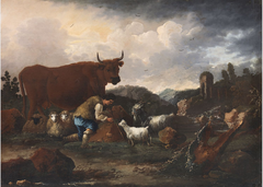 Landscape with Cattle by Philipp Peter Roos