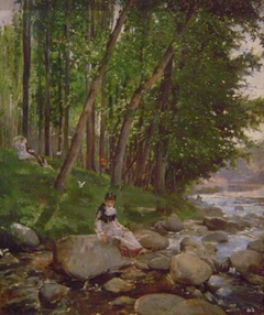 Landscape with Figure by Francesc Torrescassana Sallarés