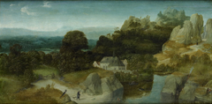 Landscape with the temptation of St Antony by Joachim Patinir