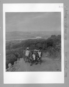 Landschaft am Oberrhein mit Ochsengespann by Hans Thoma