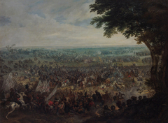 Large cavalry battle by Peter Snayers