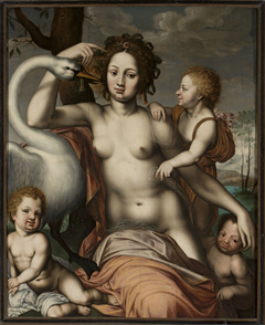 Leda and the swan by Vincent Sellaer