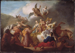 Les royaumes de Valence et d'Aragon se rendent à Philippe V, roi d'Espagne by Henri de Favanne