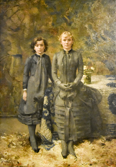 Les soeurs du peintre Schlobach by Théo van Rysselberghe