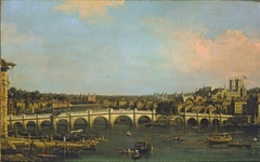 London: Westminster Bridge under Repair from the North by Canaletto