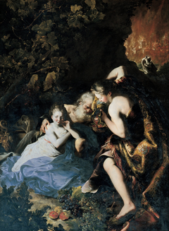 Lot Inebriated by his Daughters by Bartolomeo Guidobono