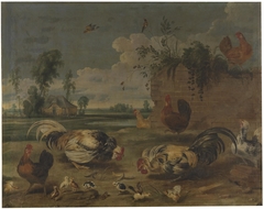 Lucha de gallos by Frans Snyders