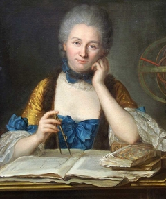 Madame Du Châtelet at her Desk by Maurice-Quentin de La Tour