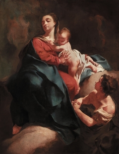 Madonna and Child with an Adoring Figure by Giovanni Battista Piazzetta